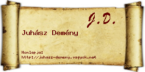 Juhász Demény névjegykártya